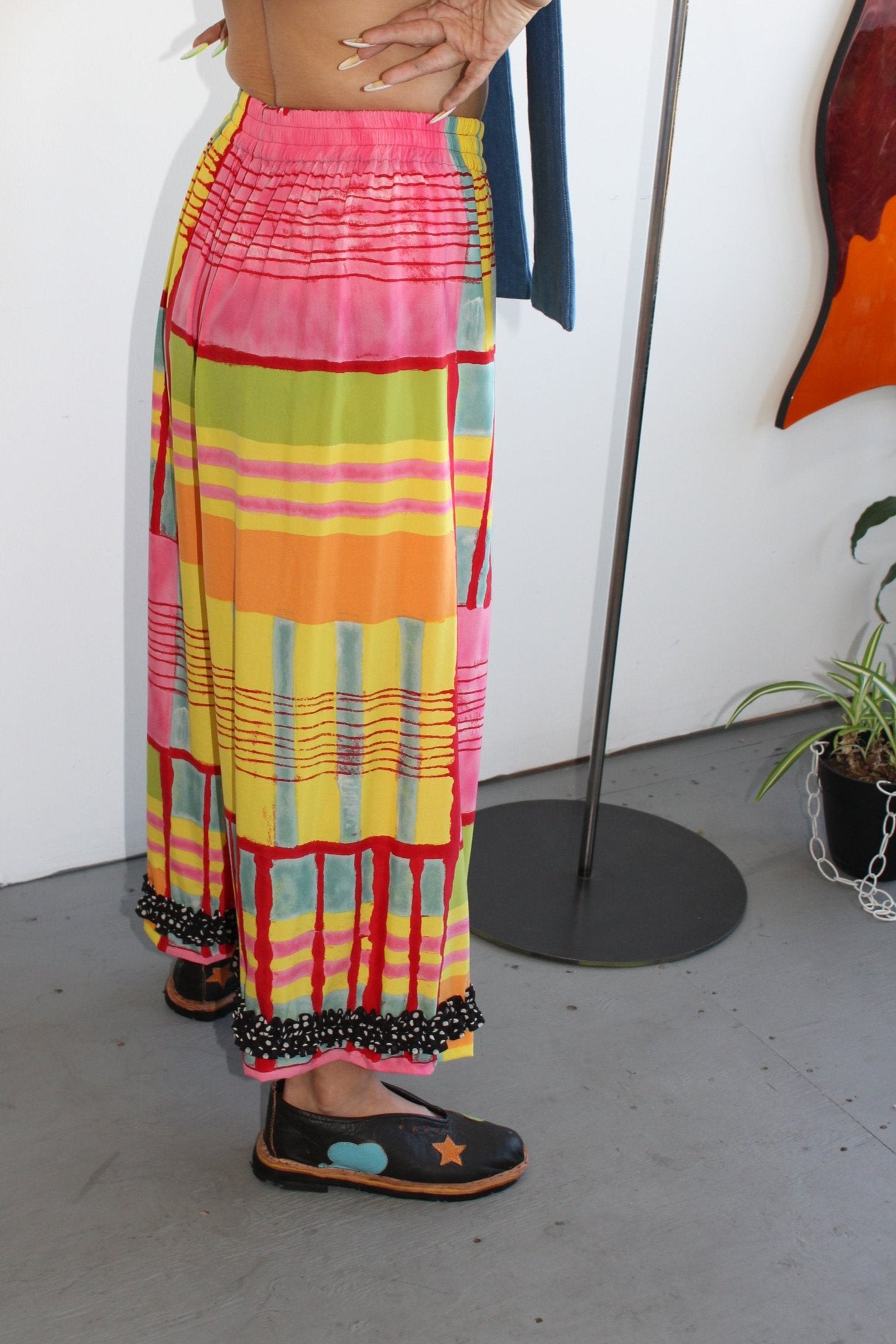 nancystellasoto / ナンシーステラソト 　黒 プリーツ付き ナンシーステラソト nancystellasoto（NANCYSTELLASOTO Nancy